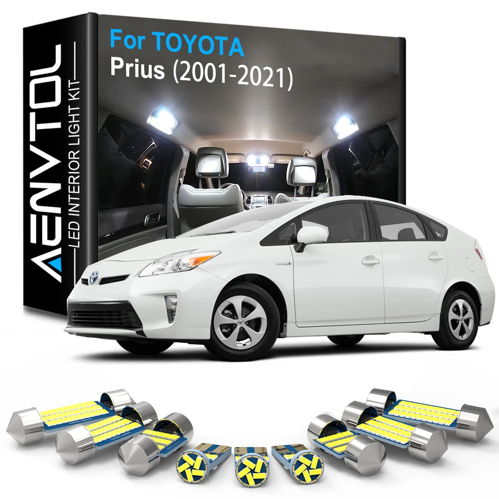 Светодиодные внутренние фары AENVTOL Canbus для Toyota Prius Plus C V 30 ZVW30 40 2006 2010 2015 2016 2017 2018 2020