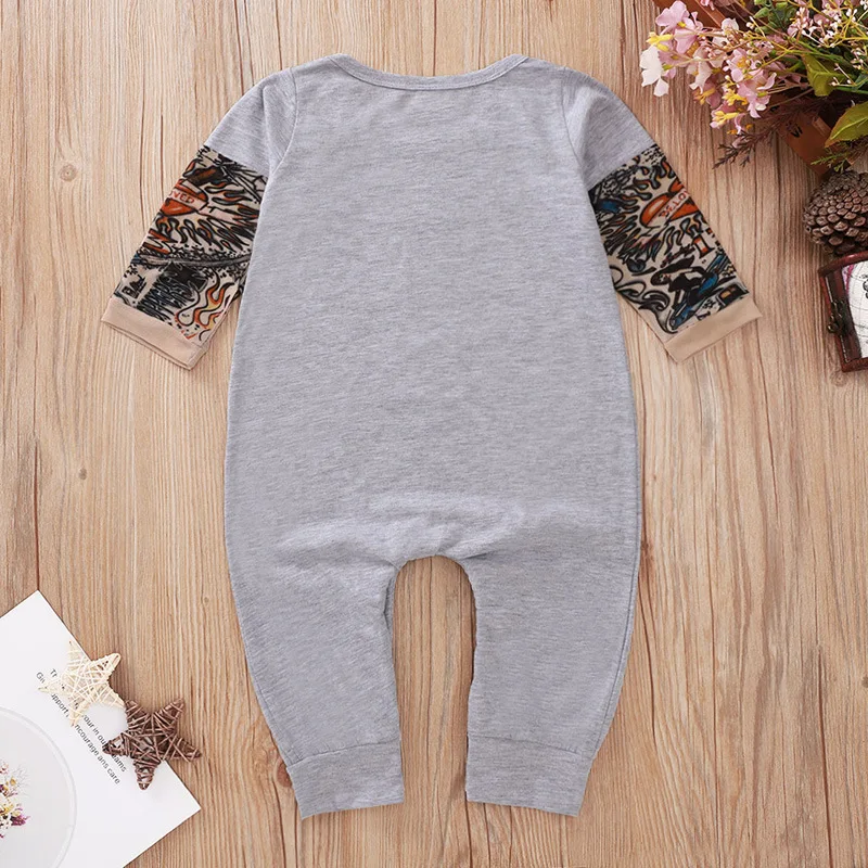 Зимний стиль 2020 Детский комбинезон для новорожденных хлопковый с длинными