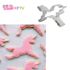 123 1 шт. форма для торта с единорогом для дня рождения Декор для торта мультяшная лошадь пастрит биссуит форма для торта аксессуары для вечеринок с единорогом