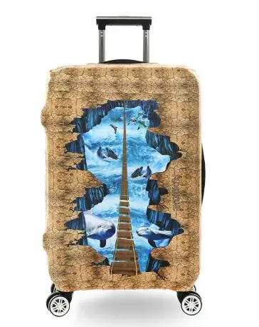 Цветной защитный чехол на молнии для багажа от 18 до 32 дюймов, чехол на колесиках, эластичные мешки для пыли, чехол, аксессуары для путешествий - Цвет: 11