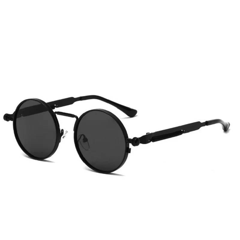 

2021 Steampunk Round Shades Luxury Women Sunglasses Vintage Men Glasses Retro Goggles Brand Lunette Oculos 90s Gafas De Sol