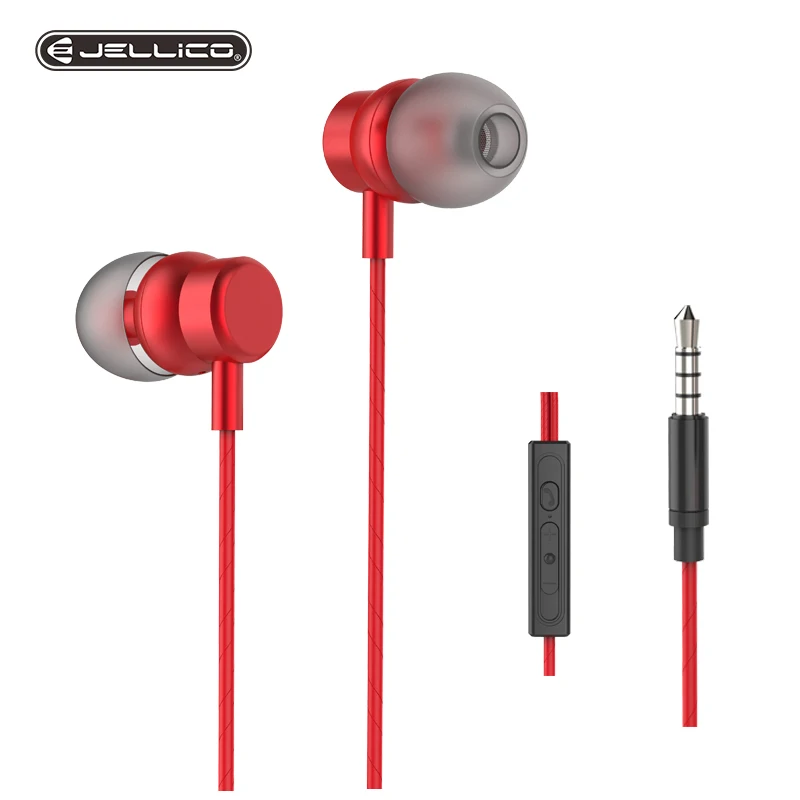 Проводные наушники Jellico вкладыши с микрофоном стерео бас Проводная игровая
