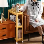 Тонкая тележка для хранения на колесах для кухни, тележка-органайзер для ванной комнаты с колесами, полки для хранения, аксессуары для ванной комнаты
