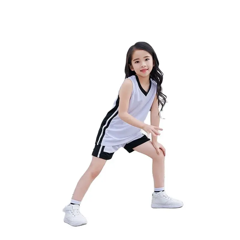 Летняя Детская баскетбольная майка Джерси для мальчиков и девочек школа