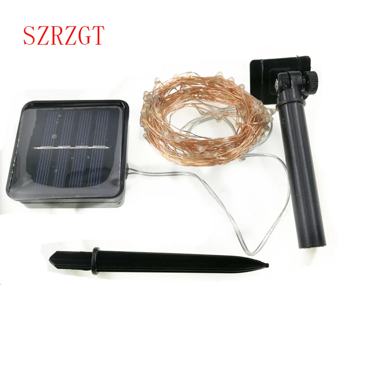 10 м 100LED солнечная гирлянда с питанием от батареи медный провод Сказочный
