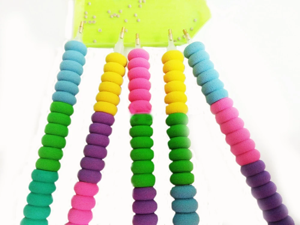 10PCS Diamond Painting Accessories Embroidery Pen Cover Tools Sponge Rhinestone Point | Дом и сад