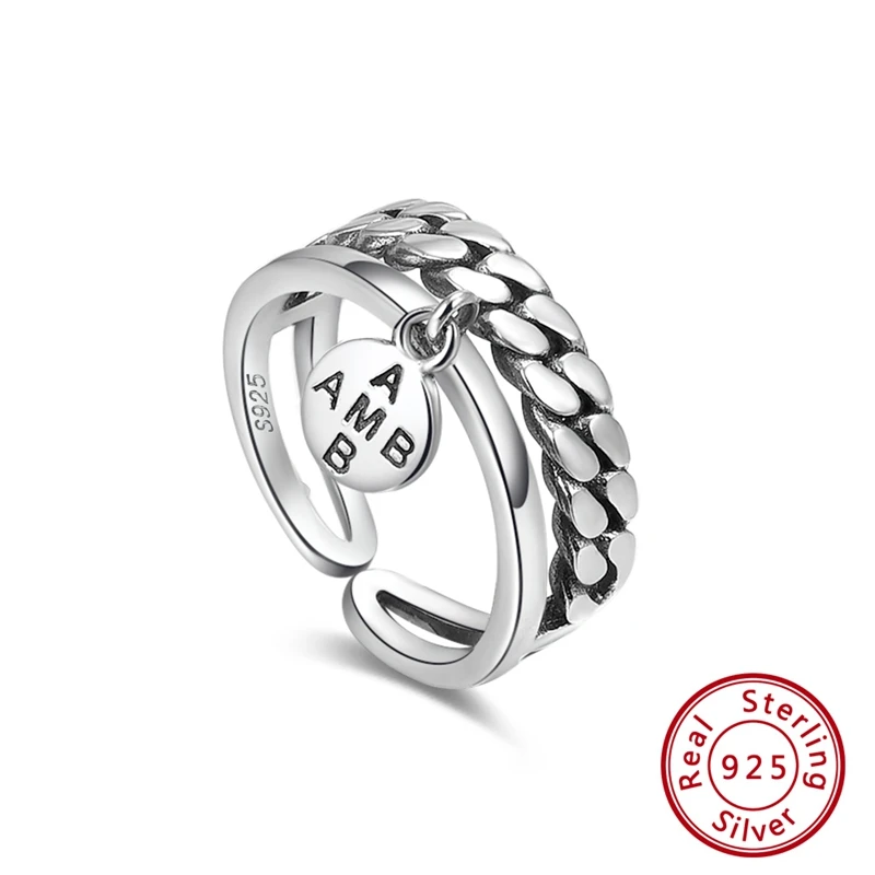 SR133 ORSA JEWELS женские кольца из натуральной 925 пробы, Серебряное двойное сферическое необычное регулируемое женское уникальное кольцо, ювелирное изделие SR120 - Цвет камня: SR133