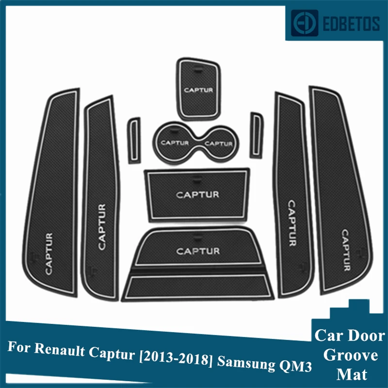 Аксессуары Captur для Renault 2013 2014 2015 2016 2017 2018 Samsung QM3 слот ворот Coaster коврик коврики| |