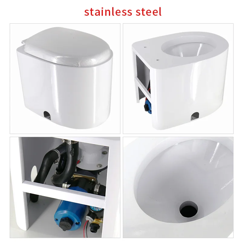 Морской Электрический Туалет 12В электрический туалет для яхты автомобиля DC