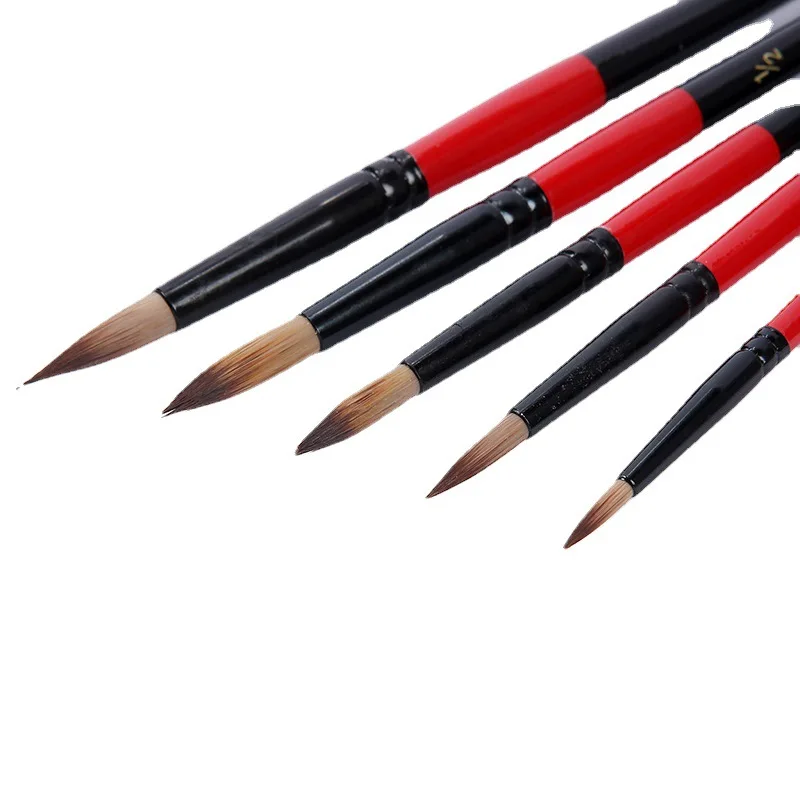 

5 Watercolor Oil Painting Brush Stroke Pen Acrylic Paint Pen Oil Painting Board Brush Hook Line Pen Art Special