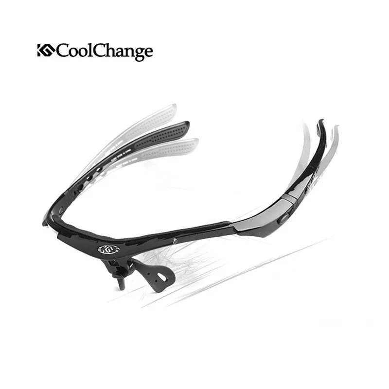 Поляризованные велосипедные очки без оправы солнцезащитные для велоспорта