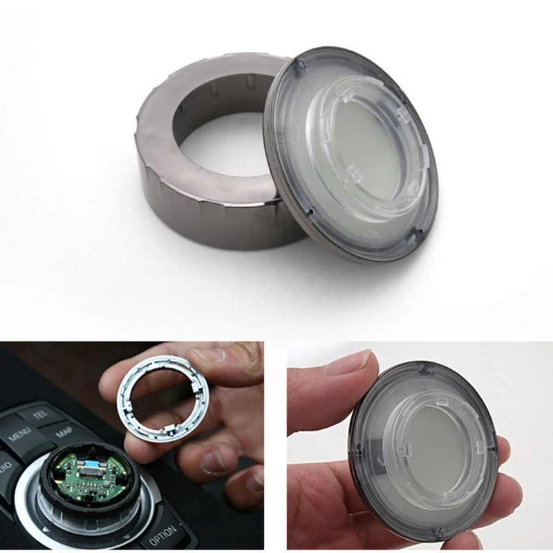 

Car Big Multi Media Knob Button Cover Trim Controller for X1 F2 X3 X4 X5 X6 IDRIVE Accessories Decor