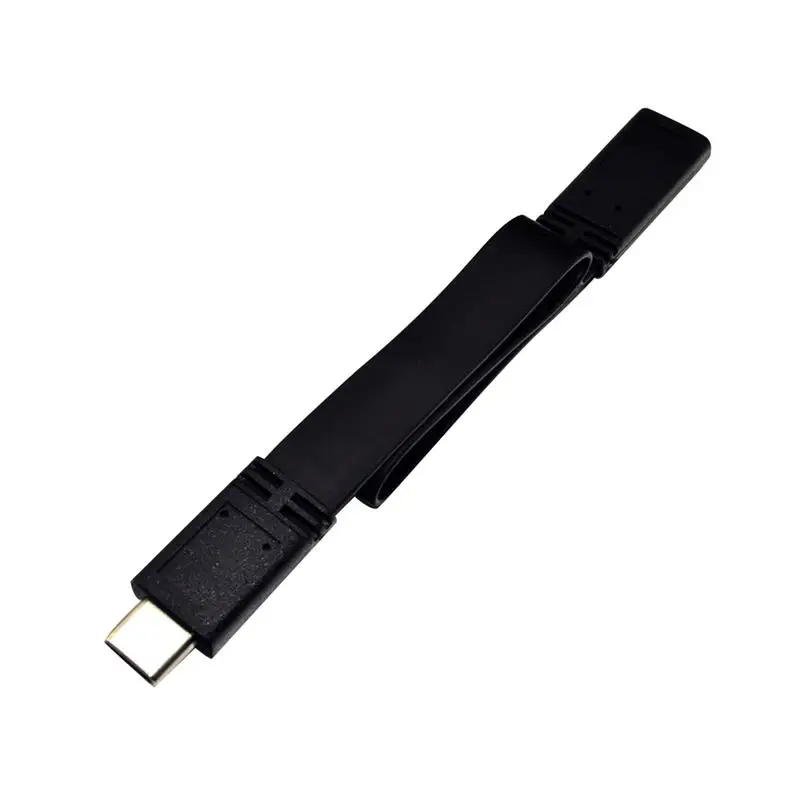Günstig Typ-c Kabel USB 3,1 Typ-c Männlich Zu Weiblich Verlängerung Kabel 10Gbps Übertragung Geschwindigkeit Flache Daten Kabel