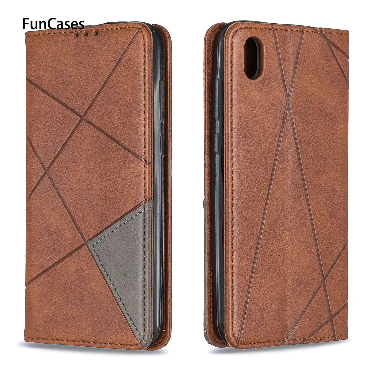 Простая из искусственной кожи чехол для телефона nokia huawei Y6 2019 Ajax СПС hoesje Honor 8A