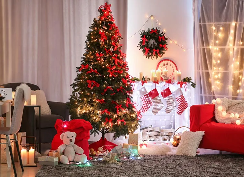 

Mehofond Christmas Photography Backdrop Christmas Decoration Photo Background Birthday Party Backdrop Photocall Photo Studio