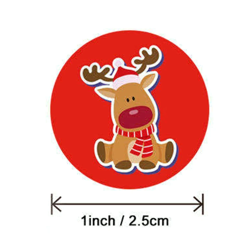 

3 Rolls Christmas Snowflakes Elk Handmade Sticker 8 Patterns Card Box Seal Label