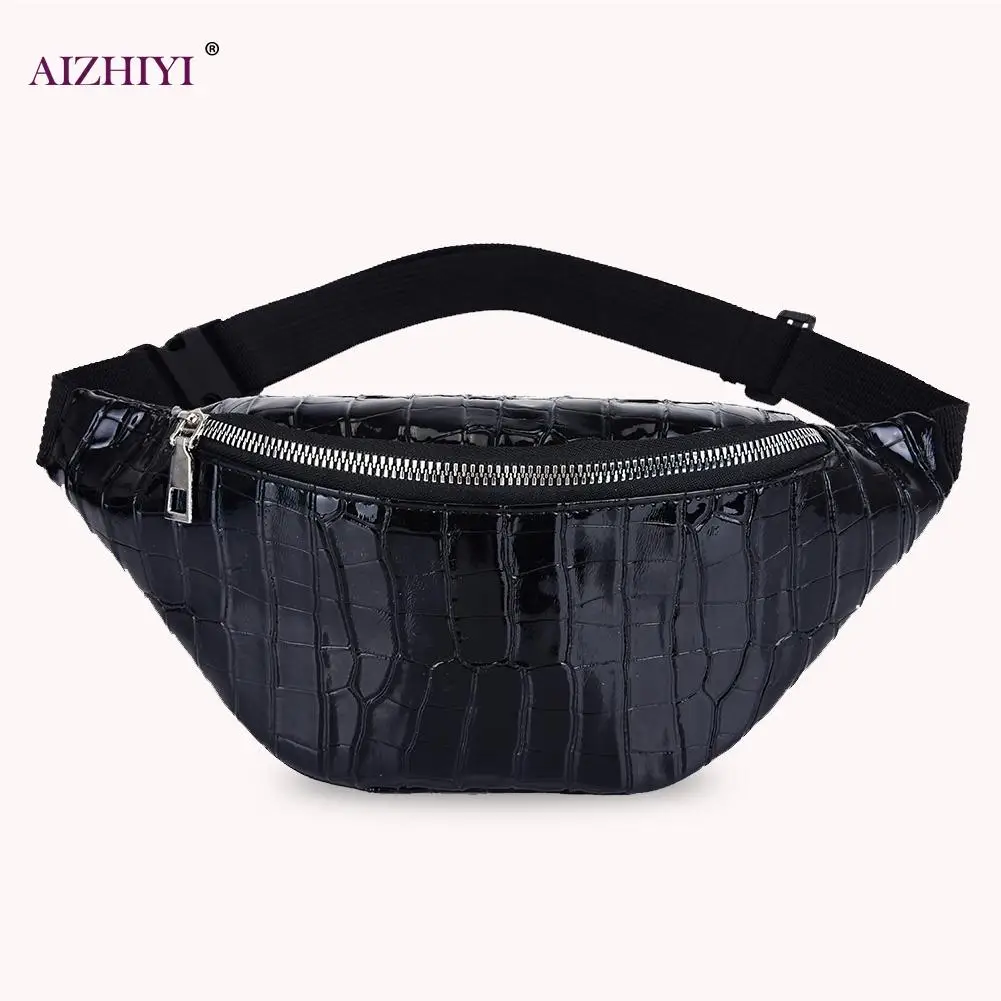 

Portable Waist Zipper Pack Purse Lady Animal Pattern Outdoor Chest Crossbody Bag for Women Waist PU Leather Female 2020