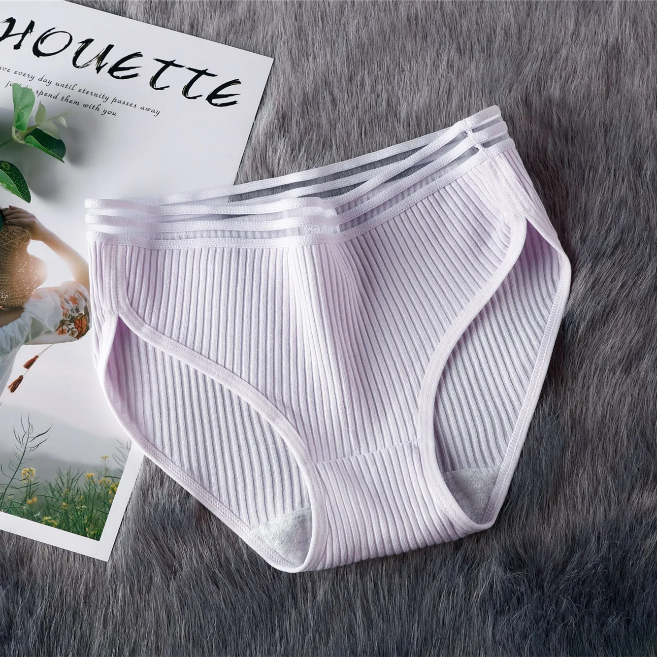 Новинка 2021 стильные ажурные трусики для подростков хлопковое дышащее нижнее