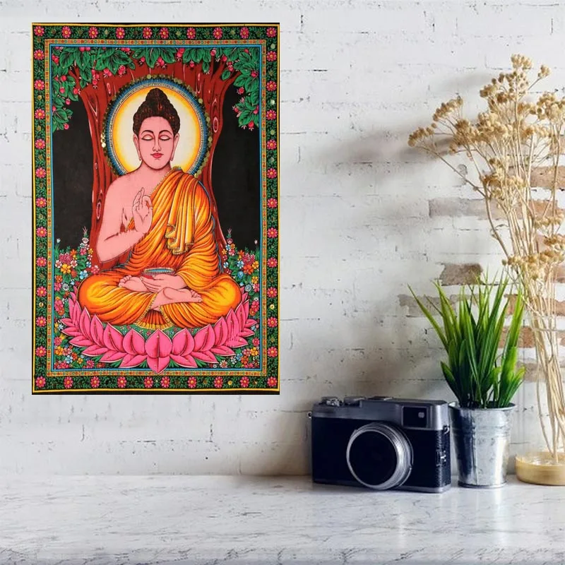 Постер на холсте Будды заказ домашний декор тканевый настенный плакат 27x40 см 30x45