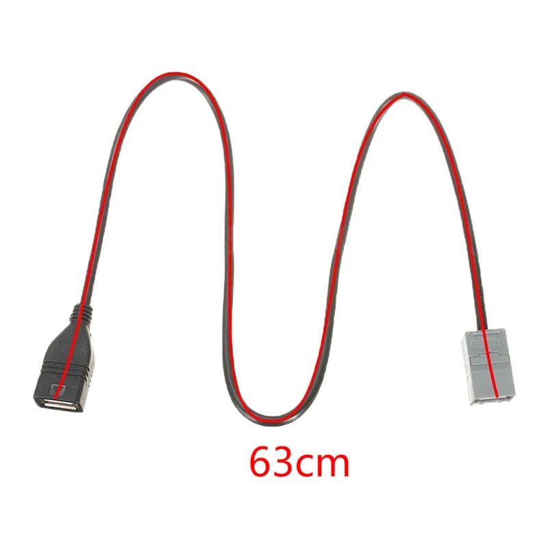 Новый высококачественный кабель адаптер 63 см Aux USB 2 0 для Honda Civic Jazz Cr V Accord Stereo Mp3