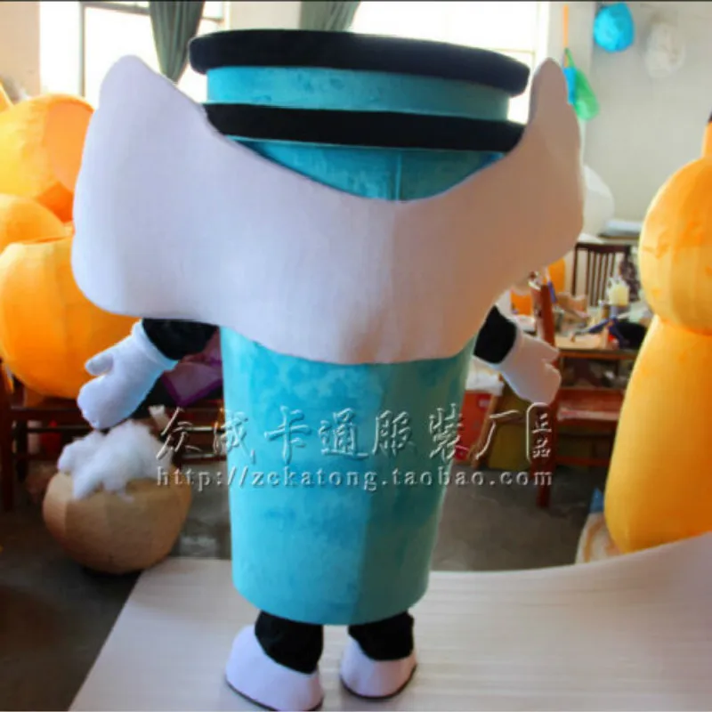 Костюм талисмана с молочным чаем и напитком костюмы для Хэллоуина карнавальные