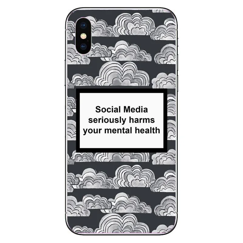 Социальные сети серьезно вредит вашему душевному здоровью Телефон чехол для iPhone