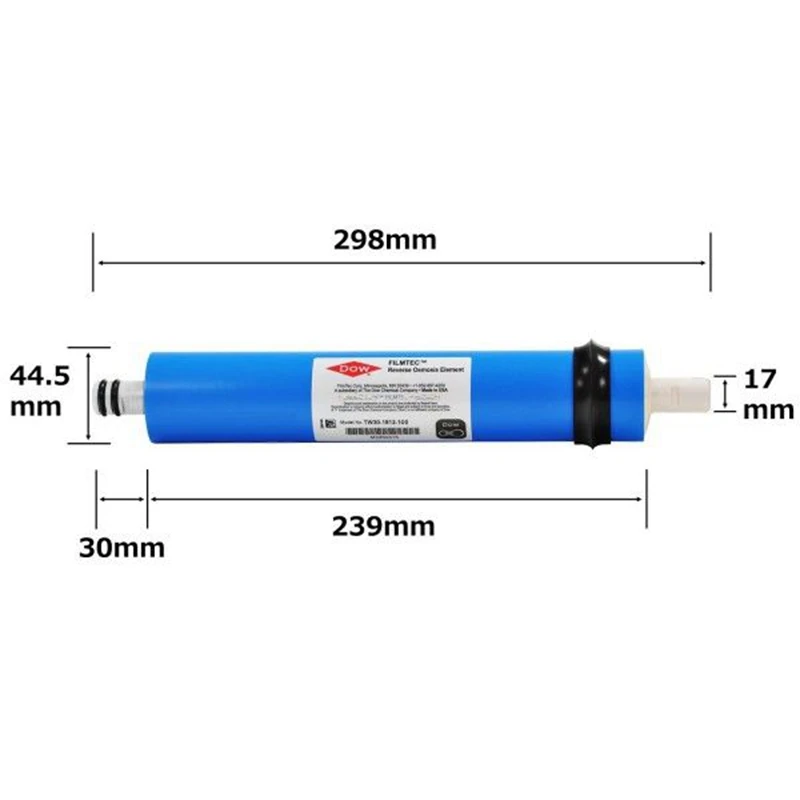 RO мембранный TW30 1812 100 Dow Filmtec GPD фильтр для питьевой воды|Картриджи водяного