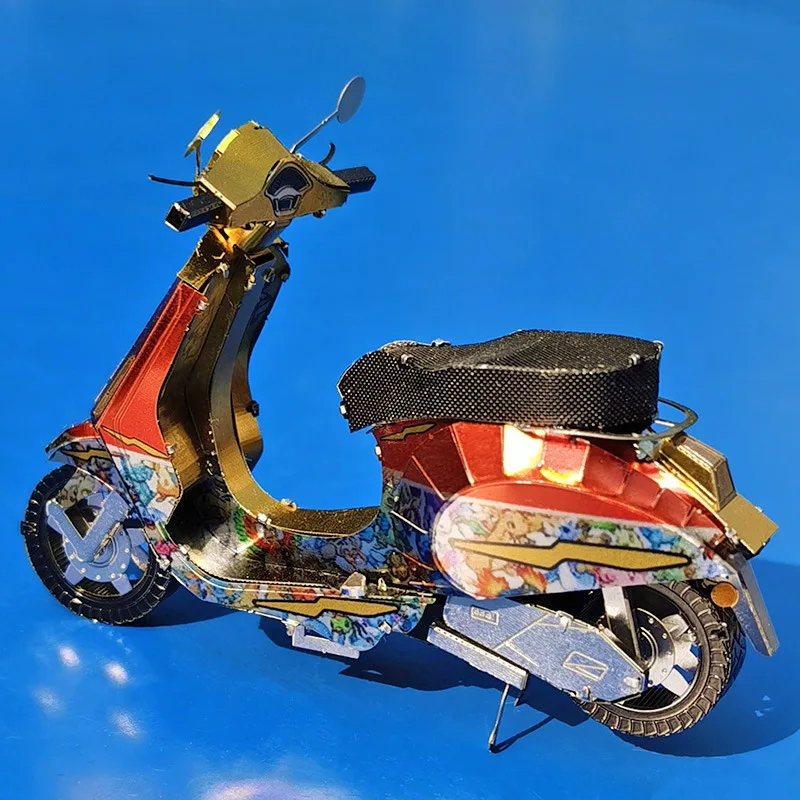 VESPA PRIMAVERA 150 3D металлические пазлы разноцветная модель Наборы DIY Лазерная