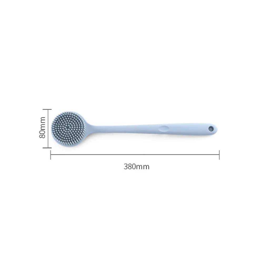 

Multifunctional Silicone Long Handle Bath Brush With Double Handle Bath Supplies Back Body Bath Shower Massager Exfoliation