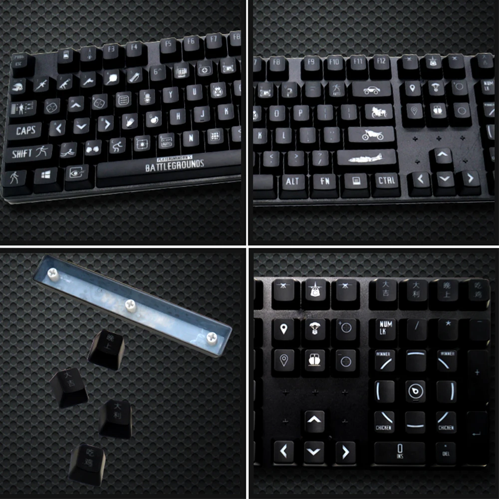 [HFSECURITY] 108 клавиш с подсветкой ABS игровые колпачки для механических ключей Cherry MX6.0