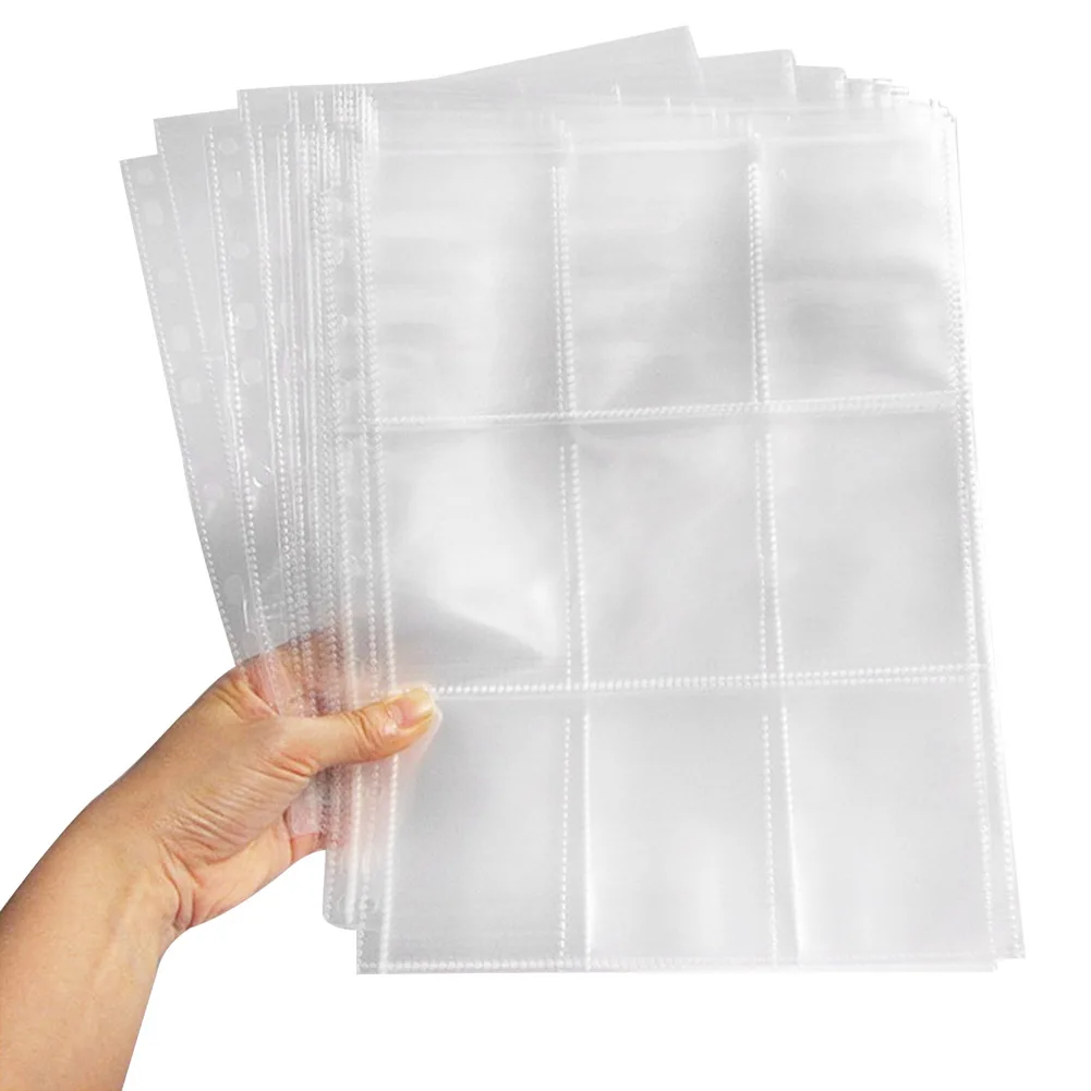 450 Pockets Coin Holder Home Transparent Replacement Parts Storage Wallets For Trading Cards Sleeves Game Practical Album Pages | Дом и сад