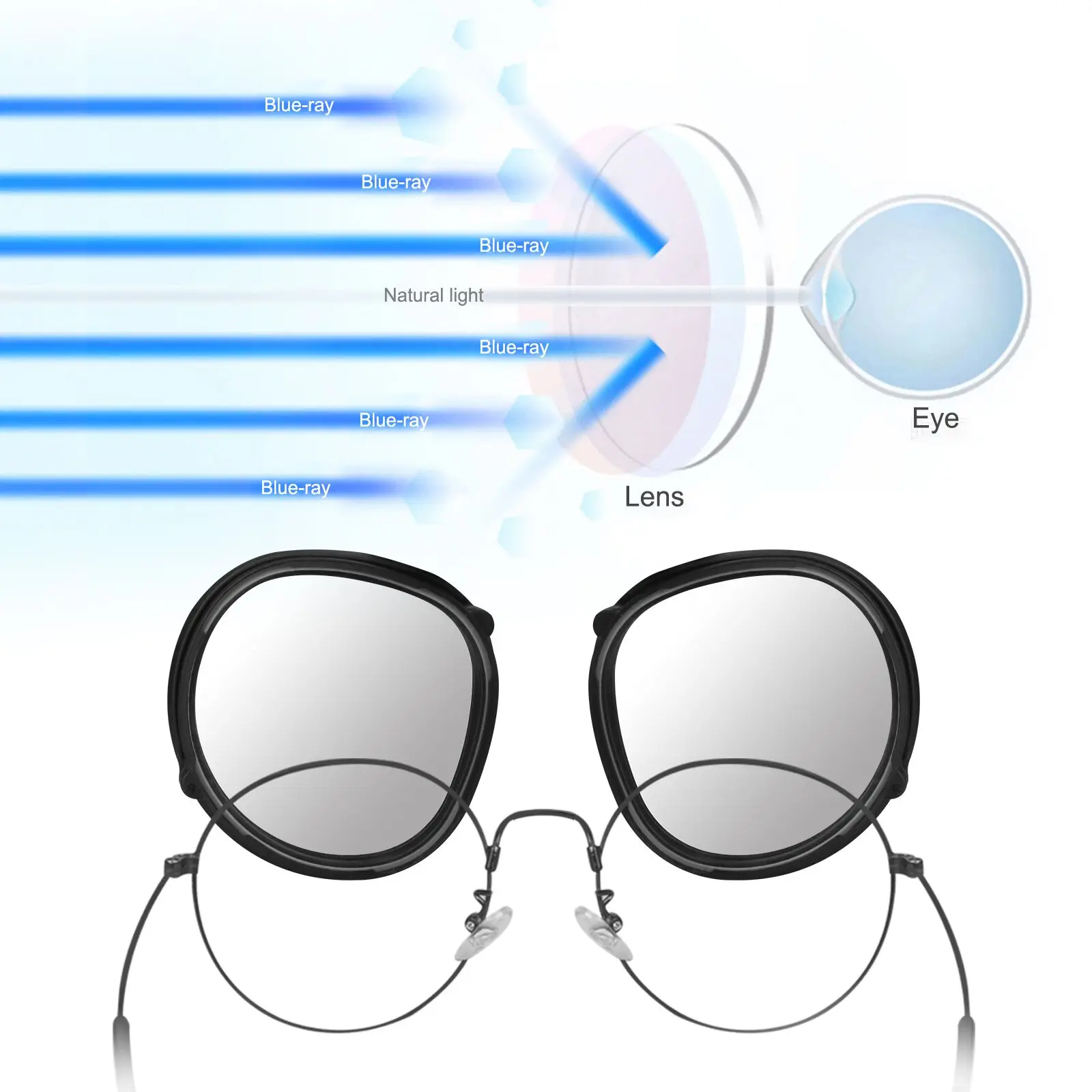 For Oculus Quest 2 VR Magnetic Eyeglass Anti-Blue Lens Frame Quick Disassemble Clip Lens Protection For Oculus Quest 2 Glasses