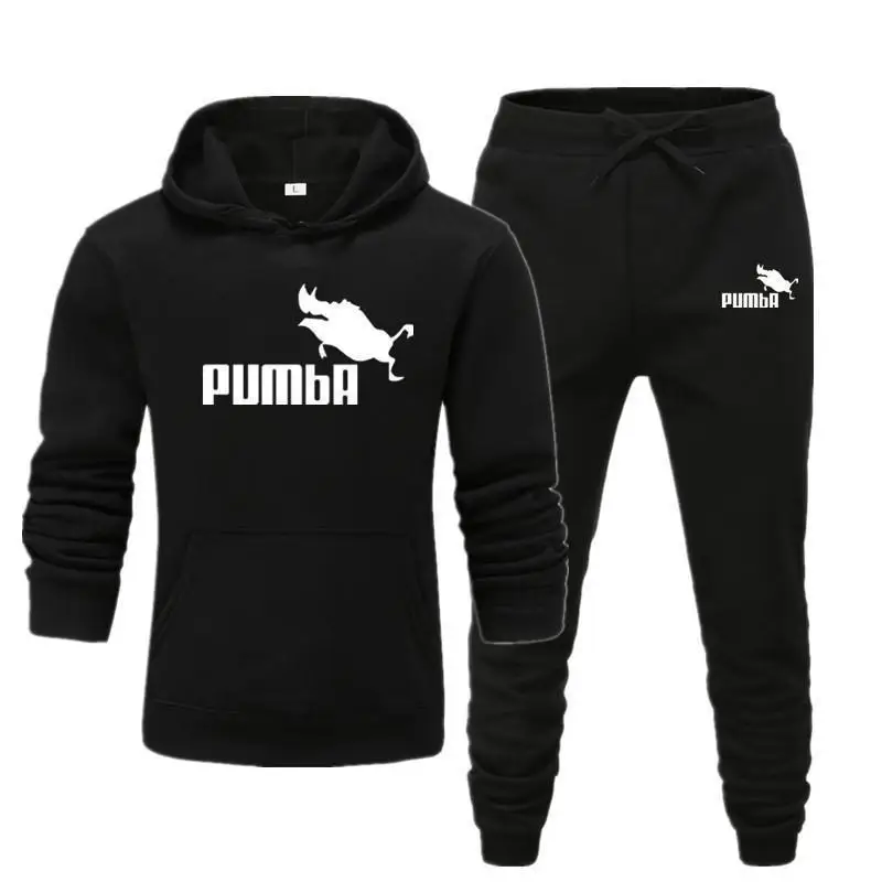 Новый модный мужской костюм с капюшоном PUMBA брендовый спортивный для мужчин и