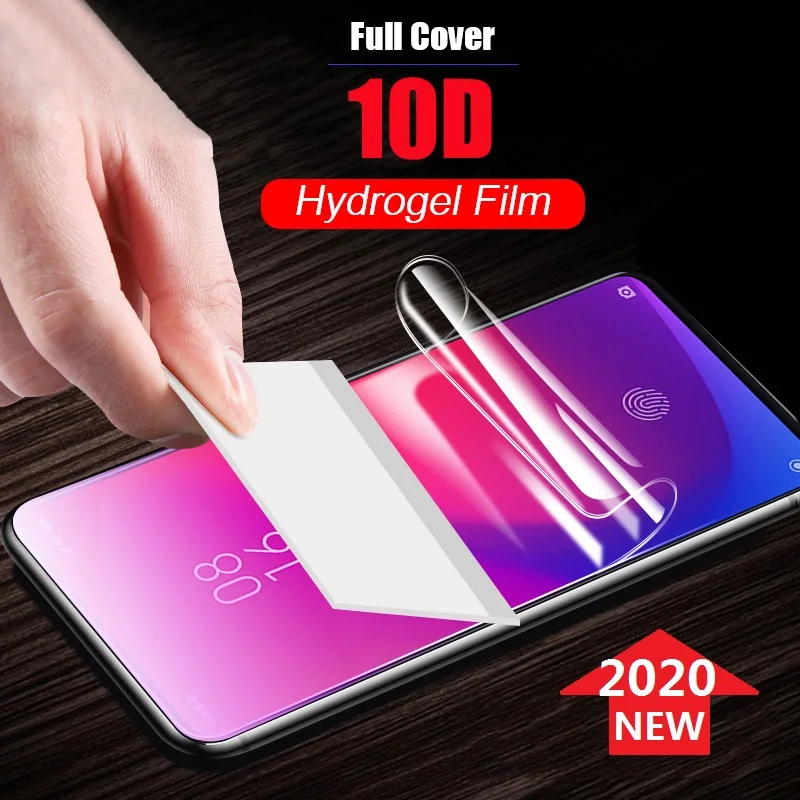 Защитная Гидрогелевая пленка на Xiaomi Mi 9 Lite SE A3 A2 Redmi Note 7 Pro 7A K20 (не стекло) для