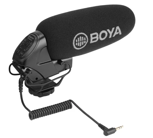 BOYA BY-BM3032 на камеру дробовик микрофон усиление 3 шага высокий проходной фильтр