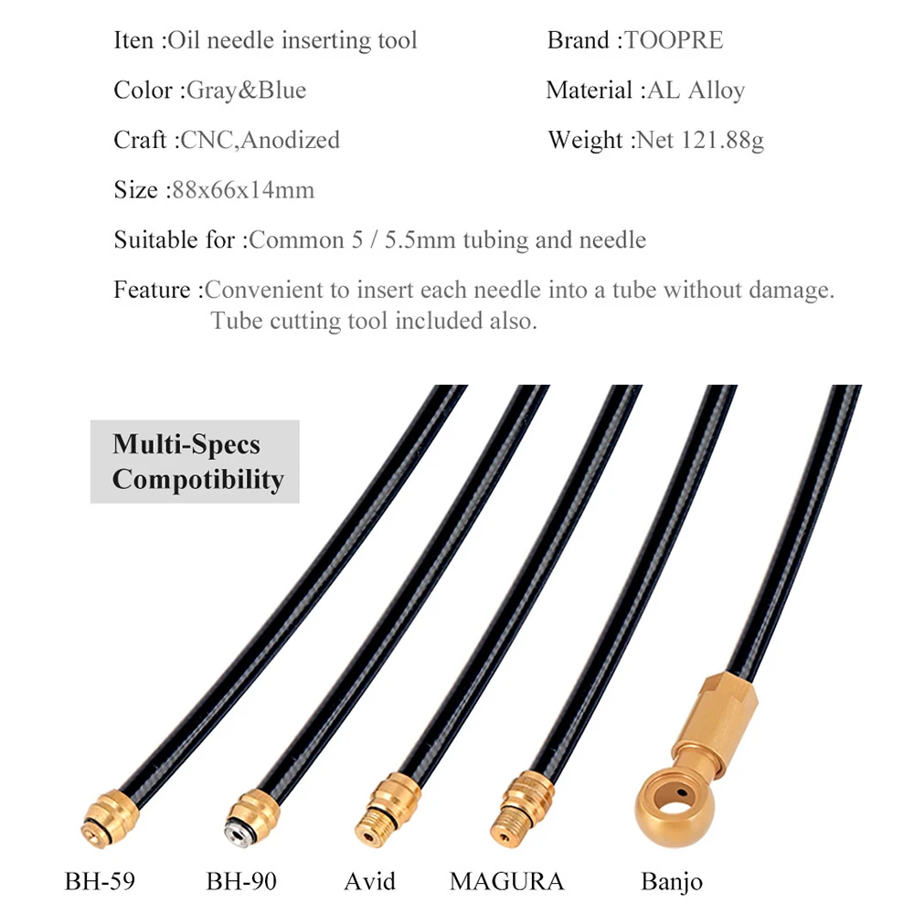 NEW 2 in 1 Bicycle Needle Driver Hydraulic Hose Cutter MTB Bike Disc Brake Connector Insert install Tool Fit BH59/90/AVID/Banjo | Спорт и