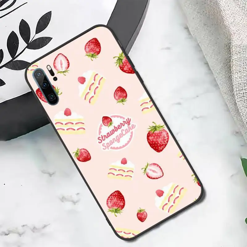 

strawberry fruit pattern Phone Case For Huawei honor Mate P 10 20 30 40 i 9 8 pro x Lite smart 2019 nova 5t