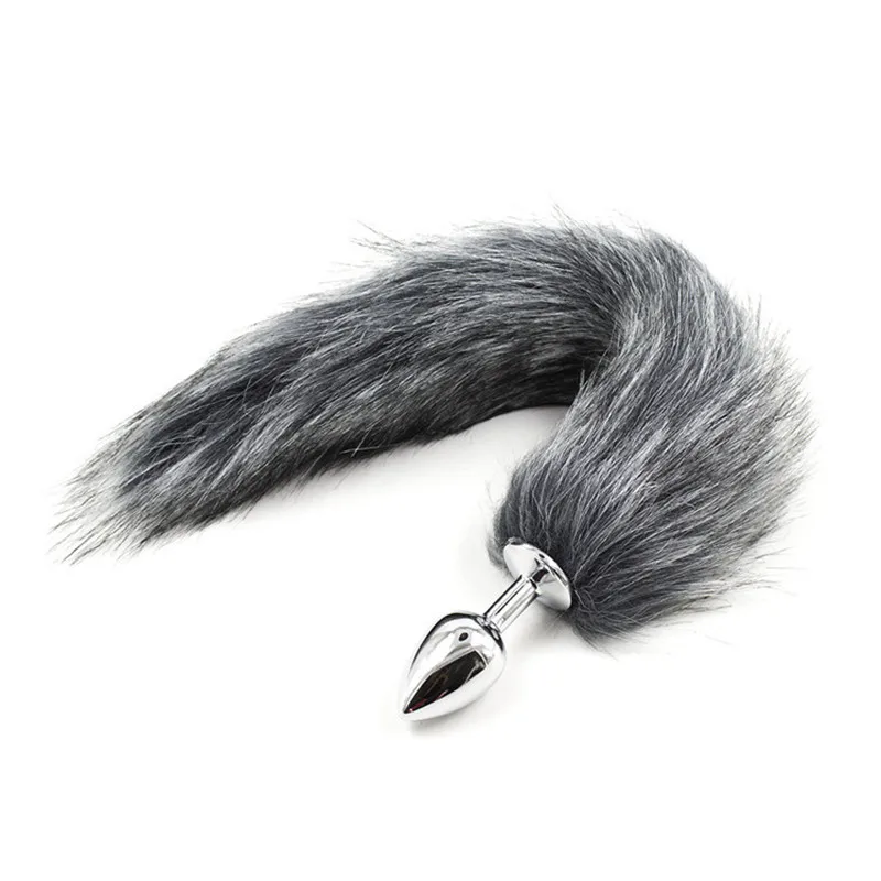 New Sexy Toys Metal Fake Fur Fox/Dog Tail Anal Plug Butt BDSM Flirt Anus for Women Adult Games Product Couples |