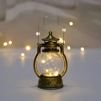 retro oil lamp lantern outdoor camping kerosene lamp mediterranean style dollhouse candle light christmas decoration lightiing