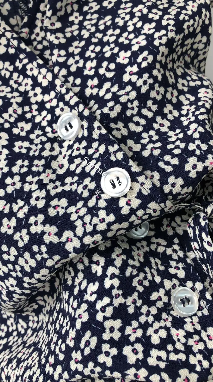 Женское платье с запахом V образным вырезом и цветочным принтом|Женские платья| |