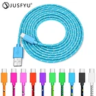 Многоцветный кабель Micro USB Type-C 1 м2 м3 м, кабель для быстрой зарядки USB C, шнур для передачи данных, зарядное устройство для Samsung, Huawei, Xiaomi, Realme