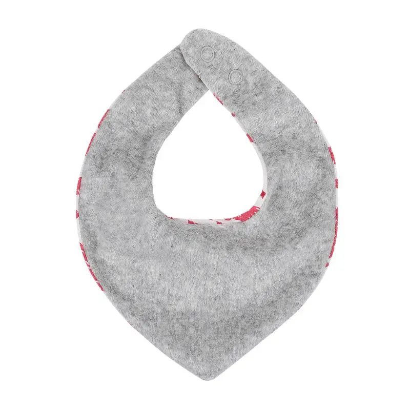 

Baby Saliva Towel Newborn Boys Girls Floral Pattern Triangle Bibs