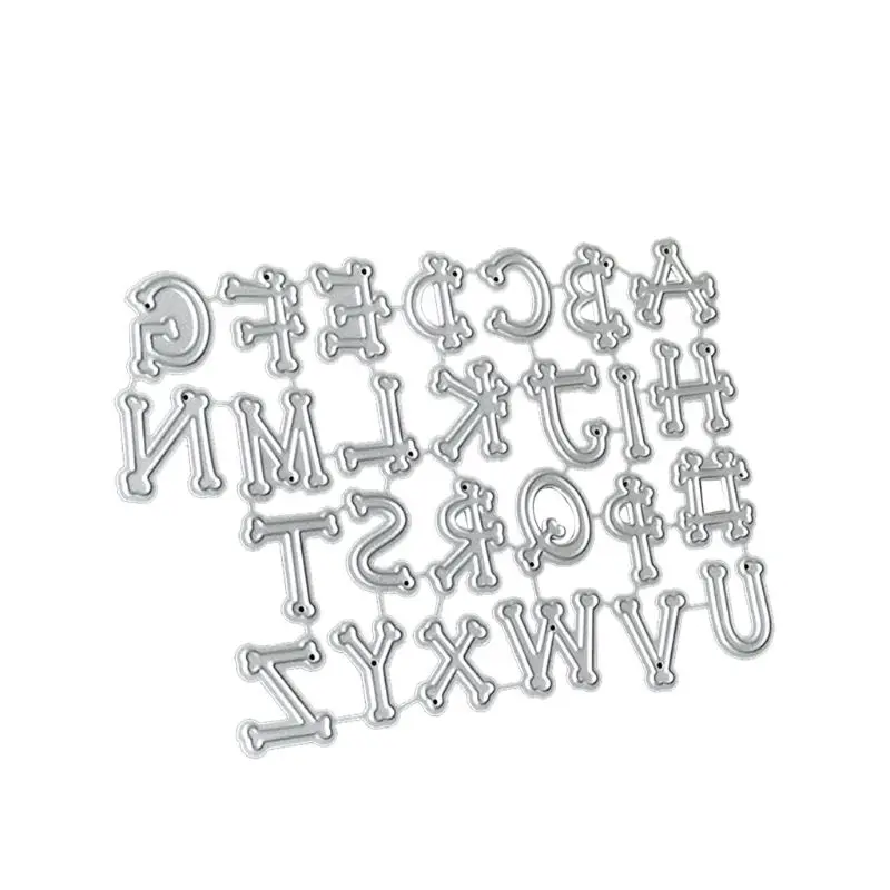 

Alphabet Metal Cutting Dies Stencil DIY Scrapbooking Album Stamp Paper Card Embossing Crafts Decor G5GB