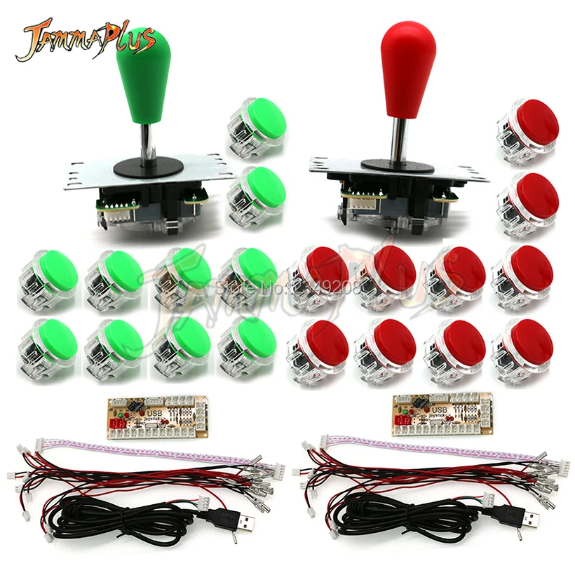 Нулевая задержка игровой джойстик DIY Kit USB энкодер для ПК raspberry Pi 4/8 позиционный джойстик с Американский мяч+ 30 мм кнопки