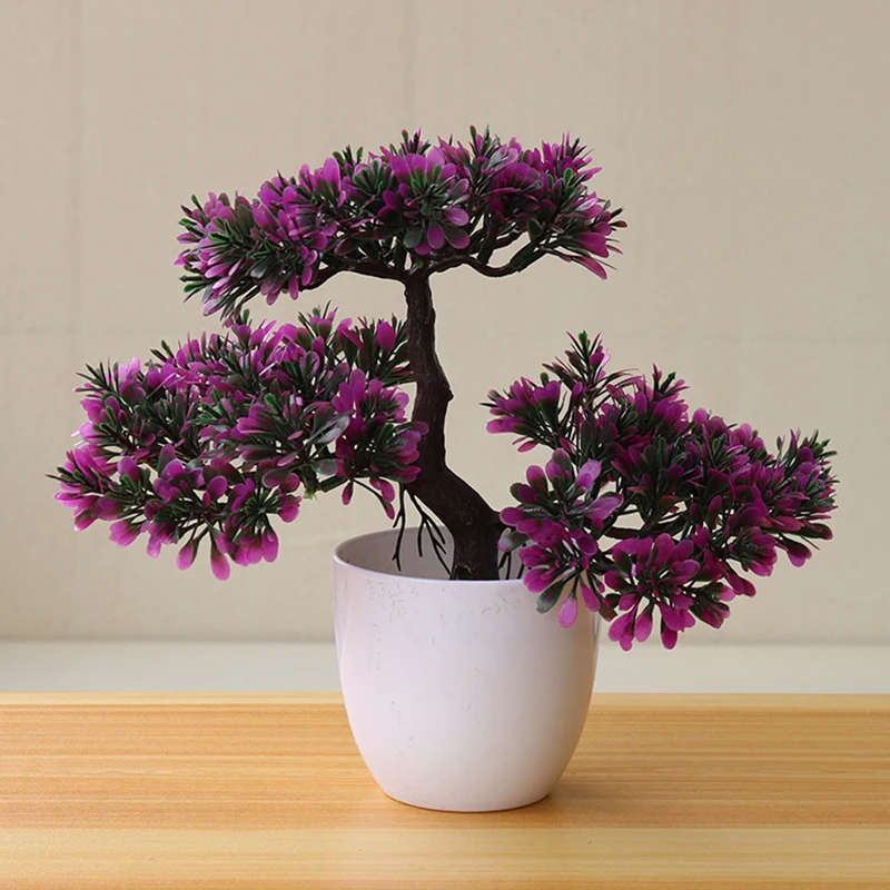 Искусственный бонсай Моделирование Мини приветствие сосны горшечные украшения