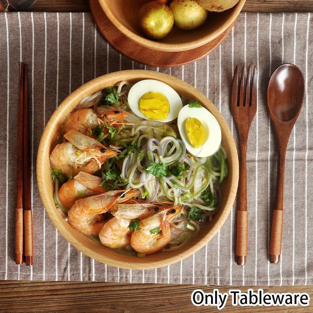 

3pcs/set Korean Style Tableware Hand Polished Fine Chopstick Spoons Fork Kit Home Kitchen Restaurant Dinnerware Set