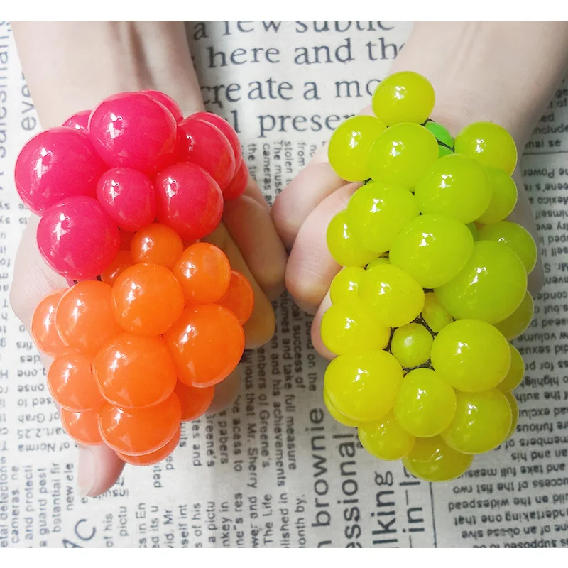 5 шт. забавная игрушка антистресс снятие лица Виноградный Шар аутизм настроение