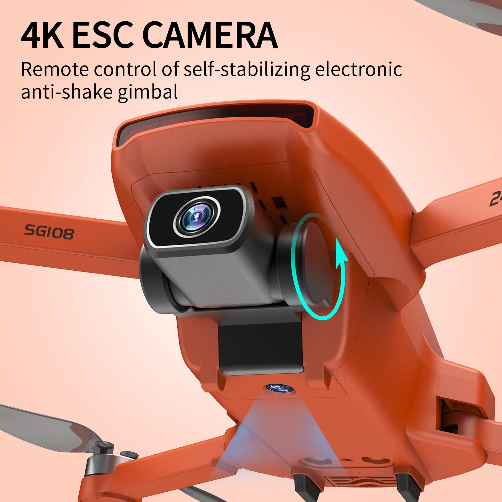 

SG108 Дрон с разрешением 4k Hd Регулируемый Камера 5g, Wi-Fi, Gps и беспилотный Дрон с бесщеточным двигателем Fpv Дрон Rc 1 км складной портативный фюзеля...