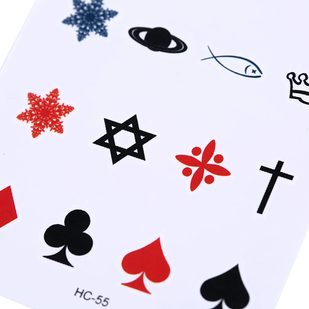 Водостойкая временная татуировка наклейка на тело корона губы сердце примечание