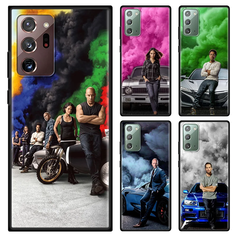 

Fast and Furious Moive Phone Case For Samsung Note 20 Ultra 10 Lite Plus 9 8 Shell Black TPU Silicone Cover Capa Fundas Coque